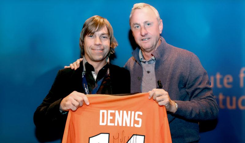 Dennis van Vlaanderen and Johan Cruyff